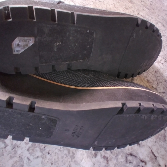 Eileen Fisher Platform Lace Up Oxfords Gray Size 9 - Picture 6 of 8